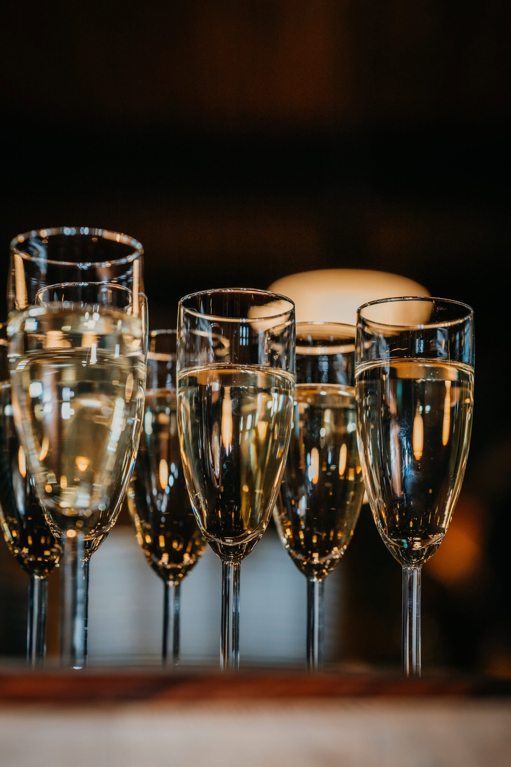 Champagnergläser für Feierlichkeiten und festliche Anlässe, perfekt für Sekt und Champagner.